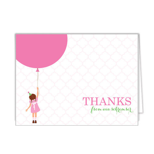  Kids Lined Notecards, Kids Lined Stationery, Thank You Cards, Little Girl Notecards, Notecards for Girls, Gifts, Personalized