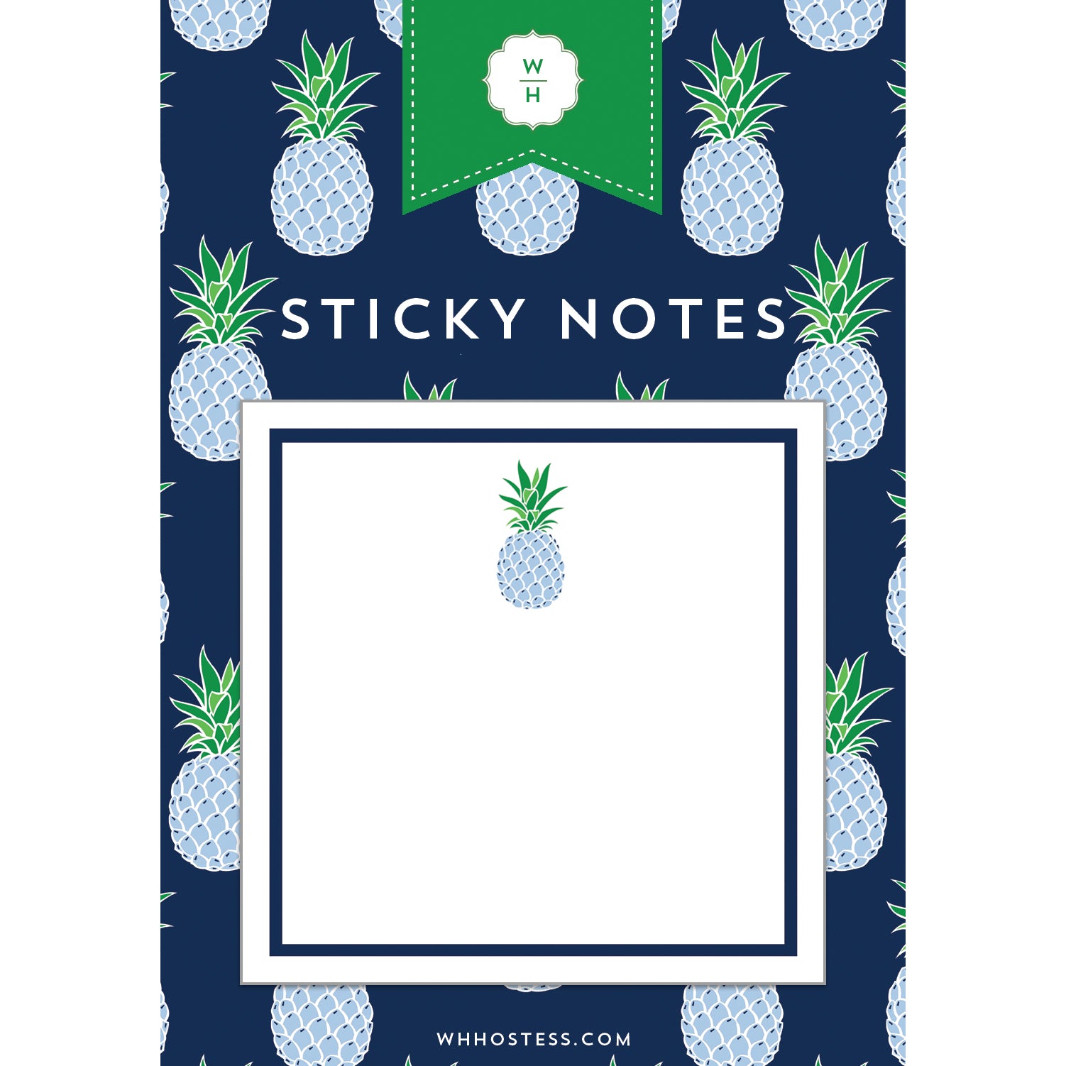 Stock Shoppe: Blue Pineapple Die-Cut Gift Tags - WH Hostess Social