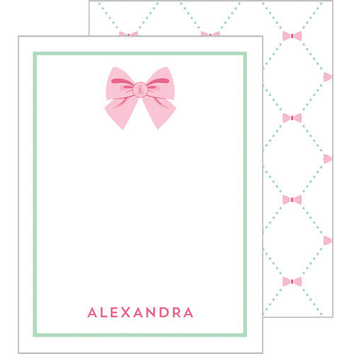 Classic Pink Bow Valentines for Kids - WH Hostess Social Stationery