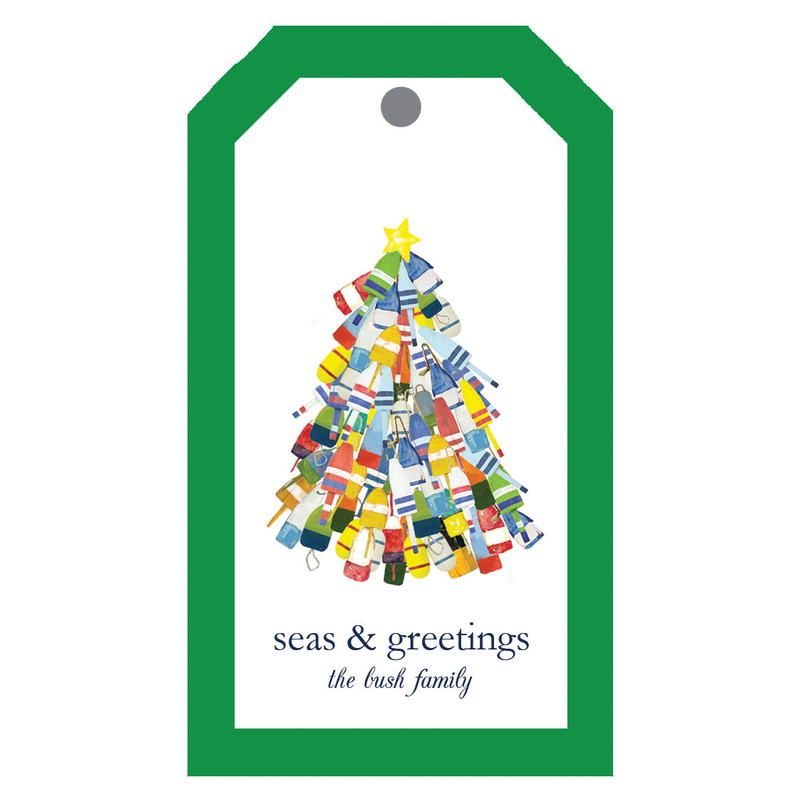 Holiday Gift Tags - Christmas Trees Pink + Green — DIZZY DAISY