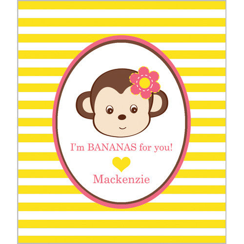 Bananas For Your Friendship Gender Neutral Monkey Valentine Cards Di -  swirly-world-design