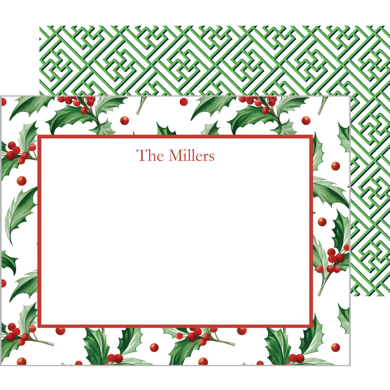 Christmas Holly Personalized Holiday Gift Tags