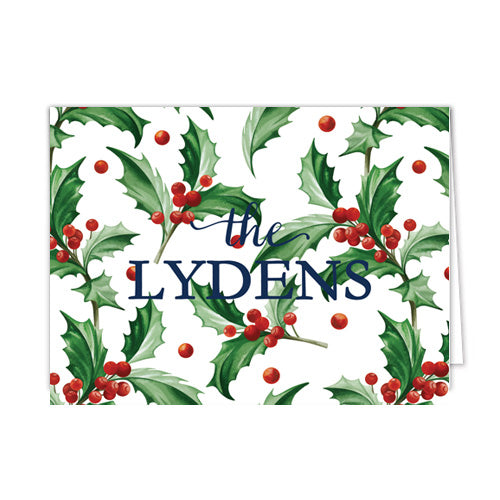 Christmas Holly Personalized Holiday Gift Tags - WH Hostess Social  Stationery