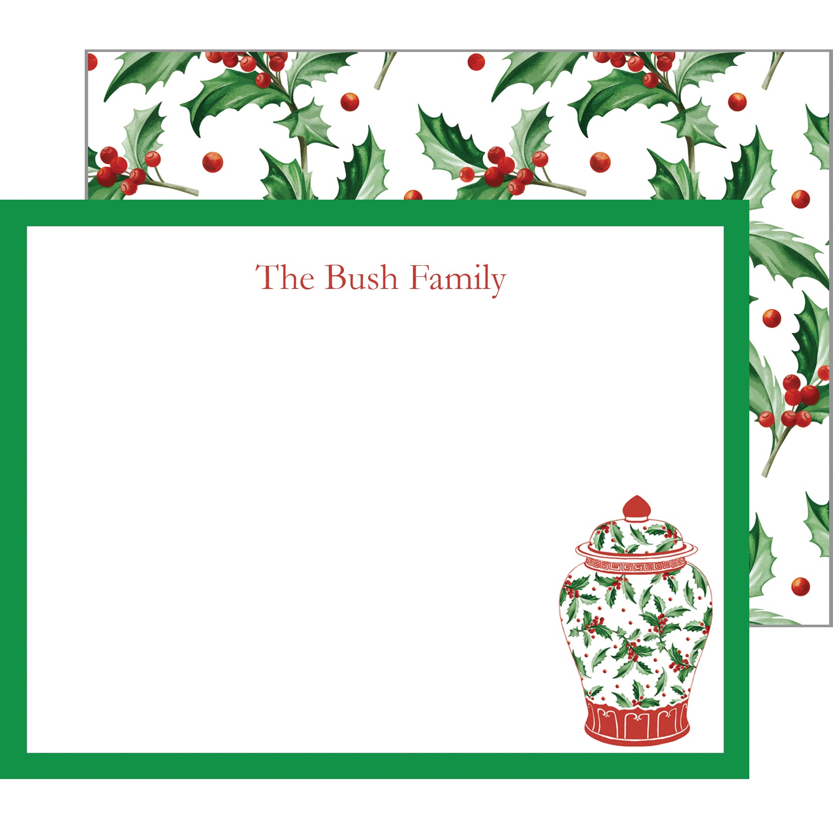 Christmas Holly Personalized Holiday Gift Tags - WH Hostess Social  Stationery