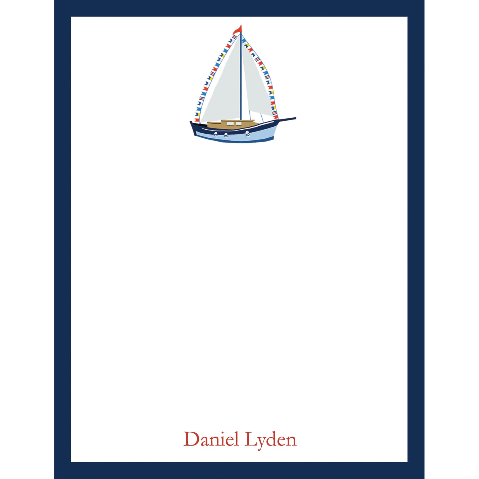 SALE!! WH Hostess Cotton Tea Towel  Sailboats - WH Hostess Social  Stationery