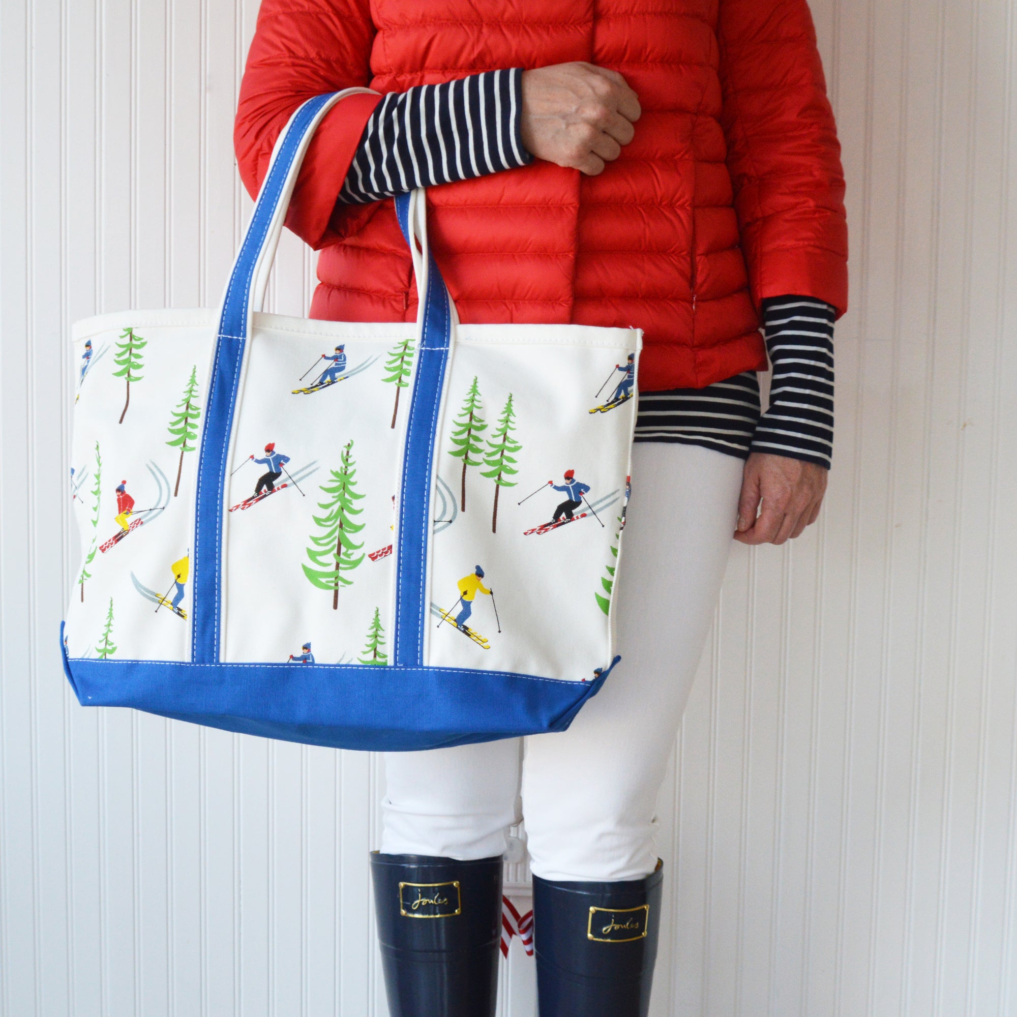 Crab & Cleek x WH Hostess Canvas Tote Bag | Ski Resort