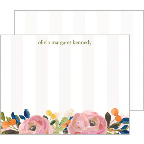 Personalized Stationery  Wildflower Note Cards Notecards