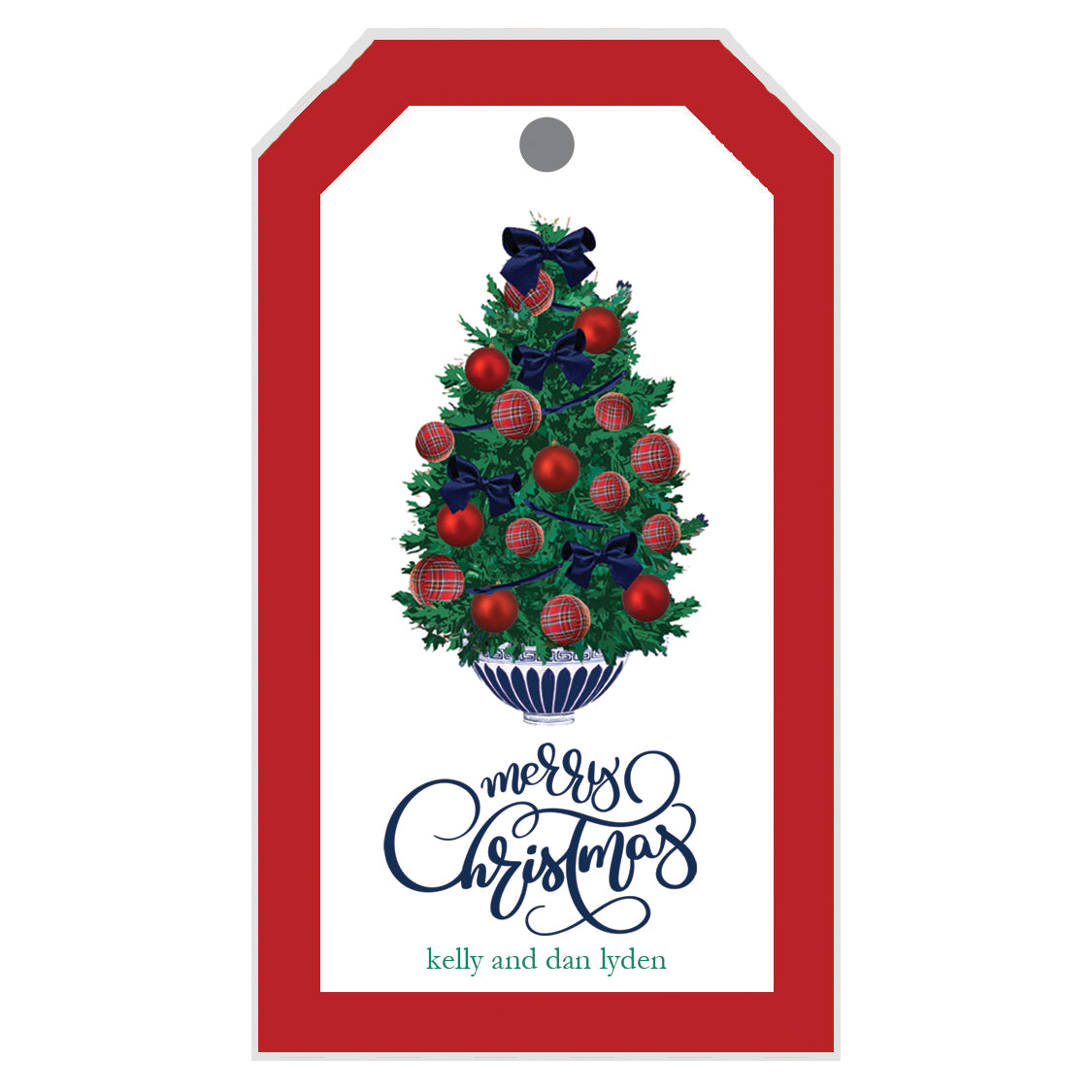 Christmas Garland Personalized Holiday Gift Tags